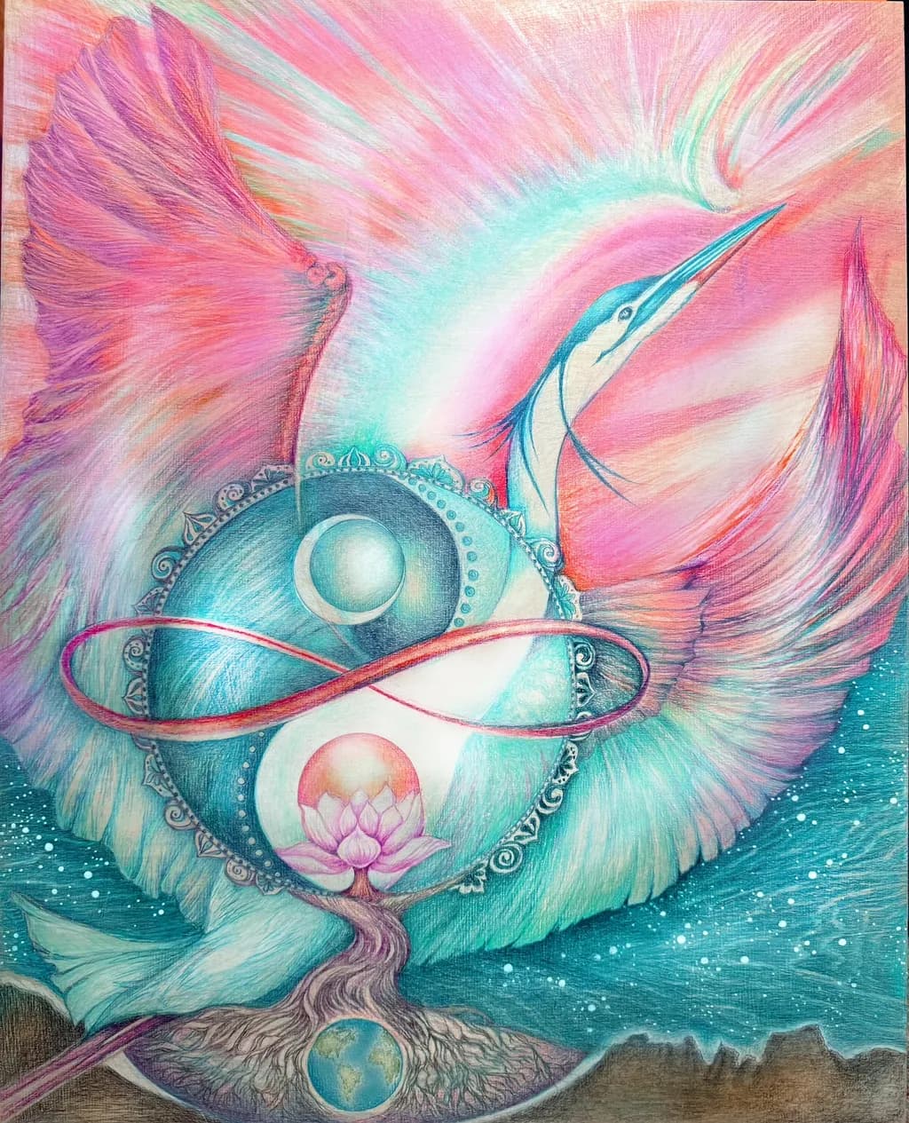 Celestial Harmony: A Whimsical Journey Through Vibrant Spirituality and Cosmic Serenity