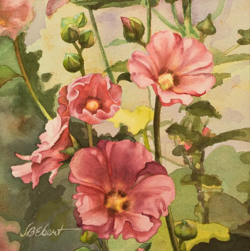 “Morning Hollyhocks” The Virtue of Volunteering