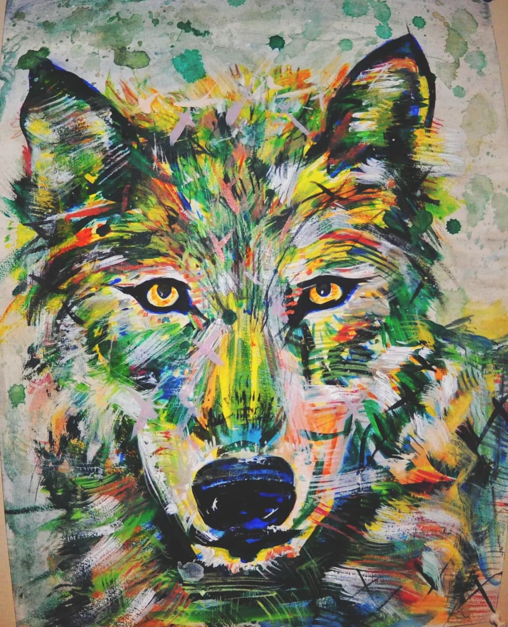 Colorful Wolf