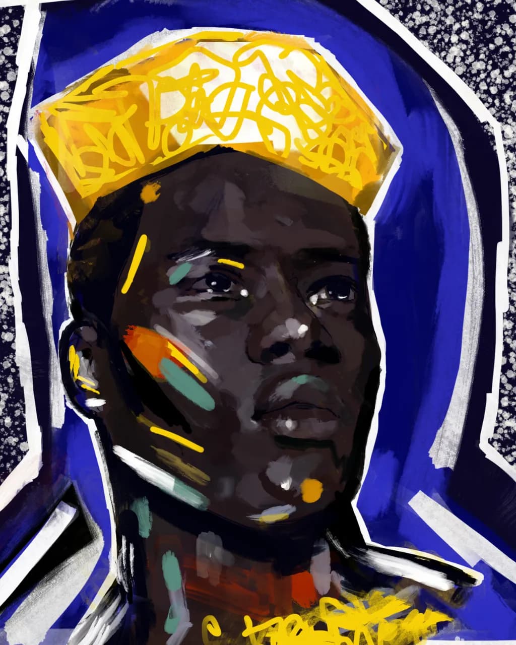 Crowned in Color: A Journey Through Identity and Expression
