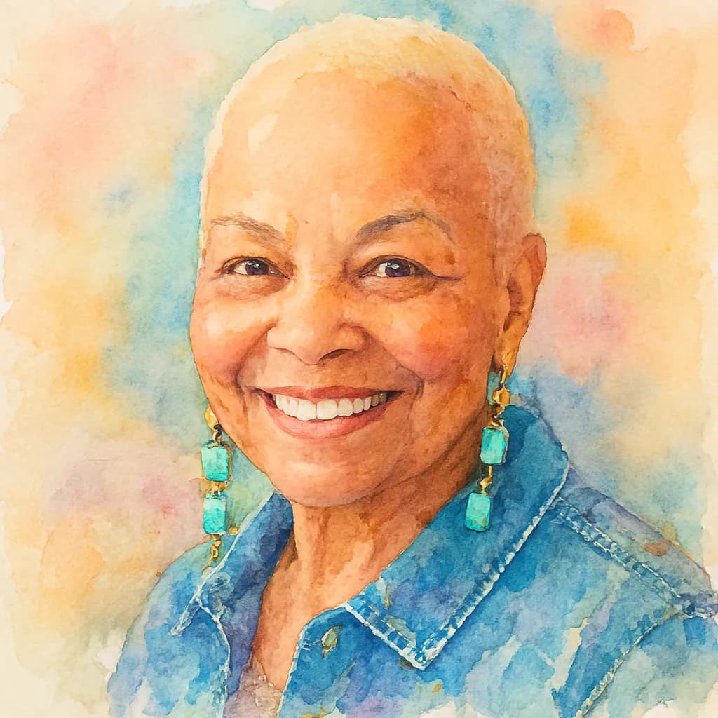 Joyful Portrait with Denim