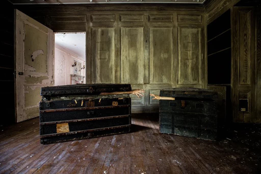 Whispers of the Forgotten: A Surreal Encounter in an Abandoned Space