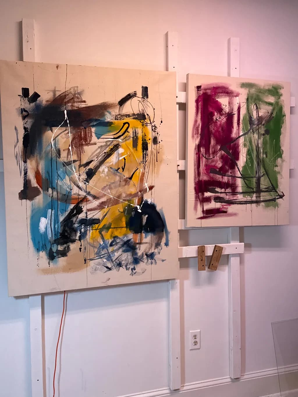 Vibrant Echoes: An Abstract Dance of Color and Form