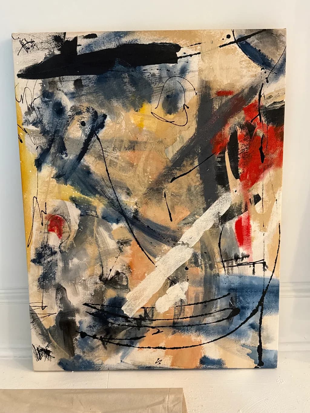 Whispers of Chaos: An Abstract Journey Through Color and Emotion