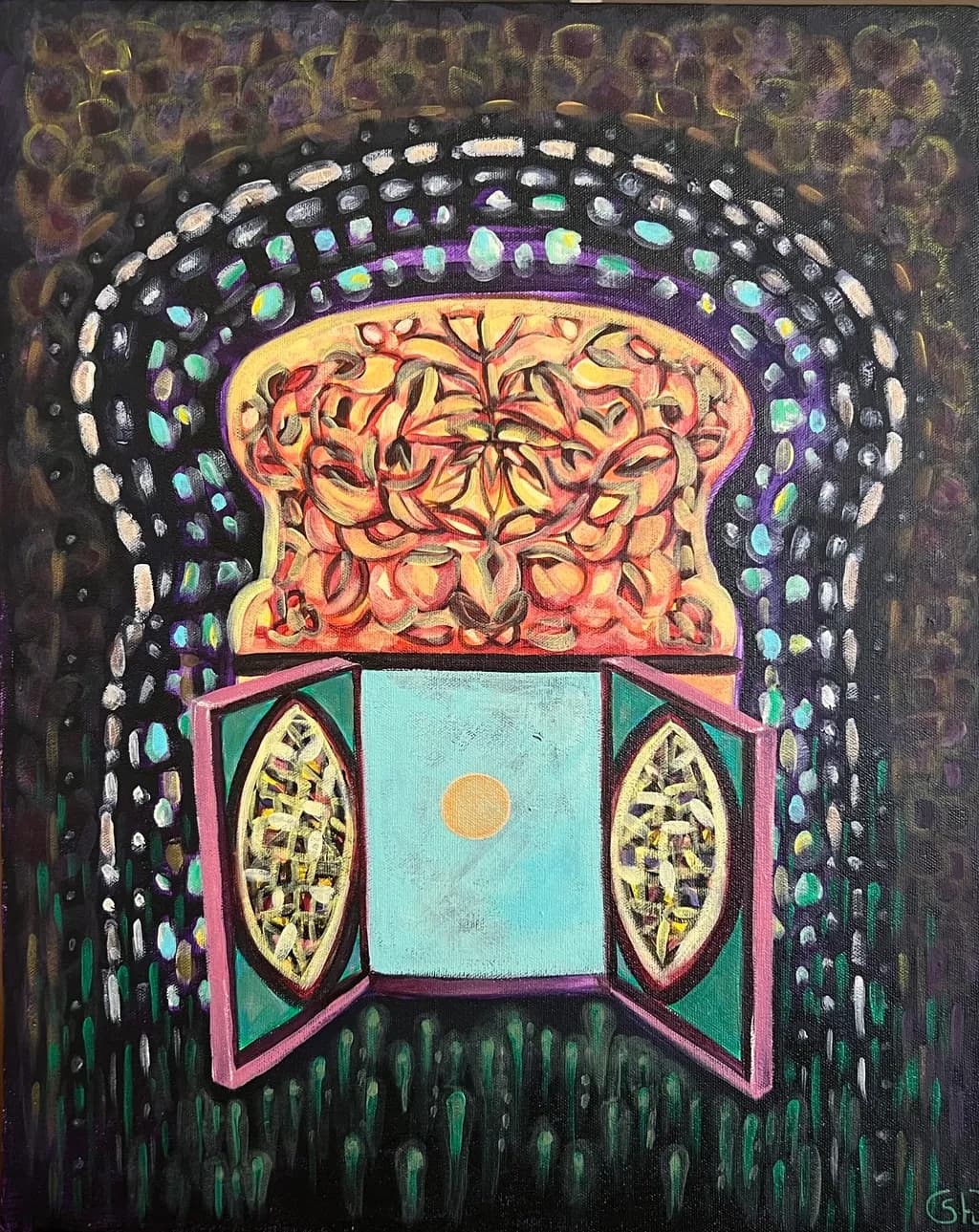 Whispers of Color: The Enigmatic Open Doorway to Imagination
