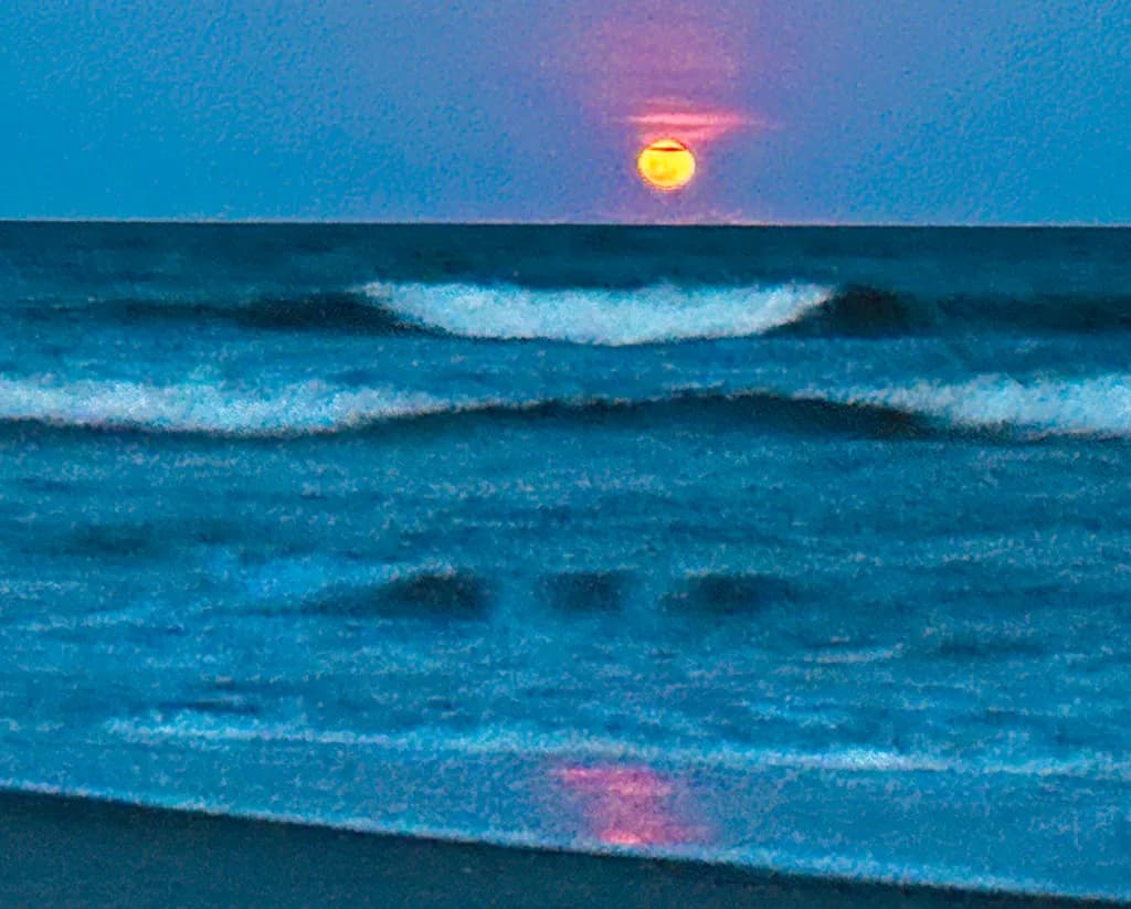 Ocean Sunset Reflection