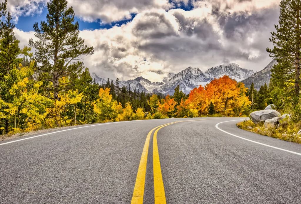 Autumn's Embrace: A Scenic Journey Through the Sierra Mountains