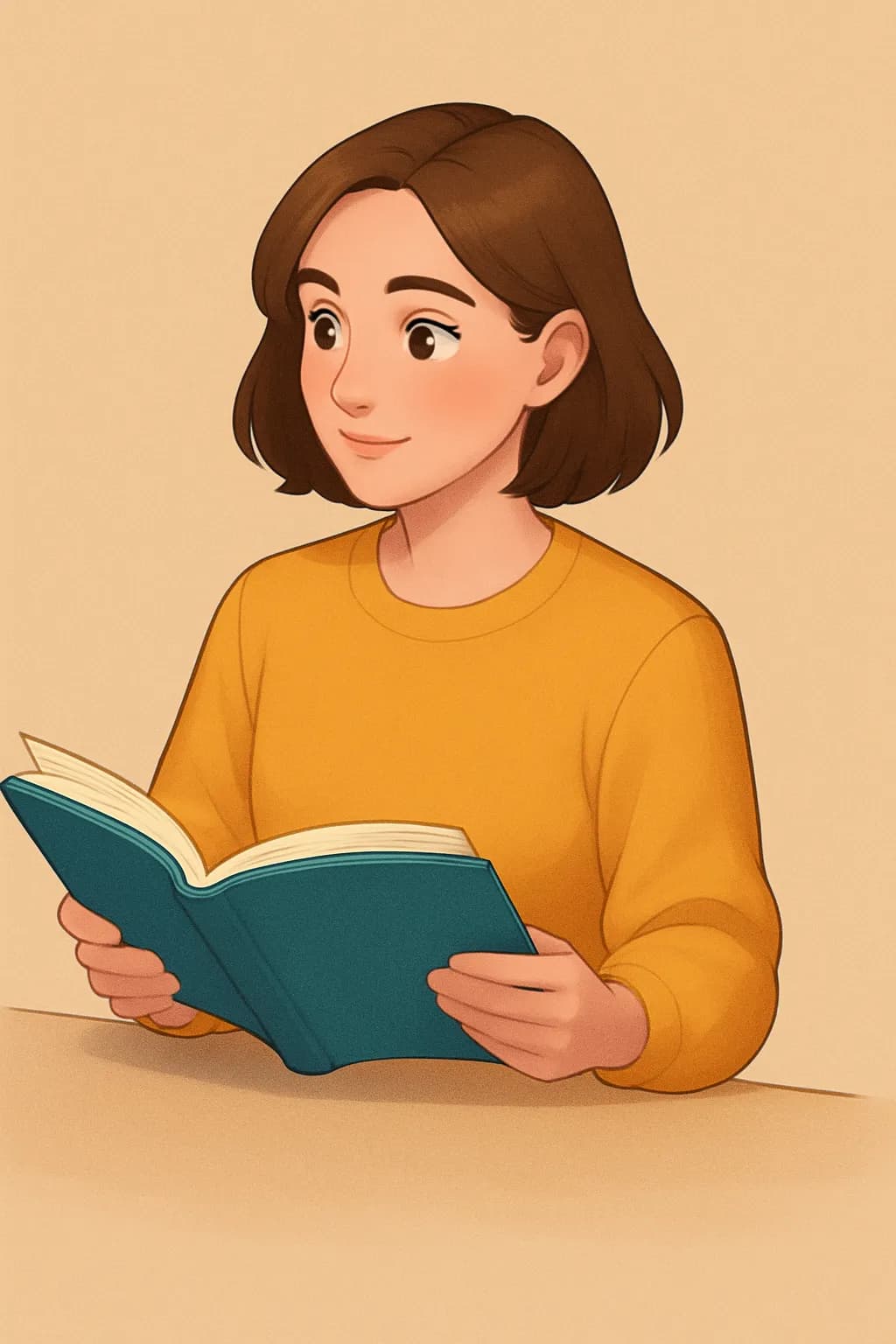 Whispers of Imagination: A Thoughtful Young Reader in a Cozy Moment
