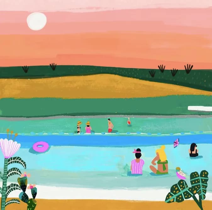 Summer Poolside Joy