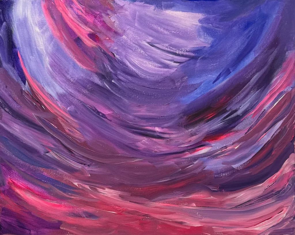 Whispers of Color: A Dynamic Dance of Vibrant Swirls in Abstract Harmony