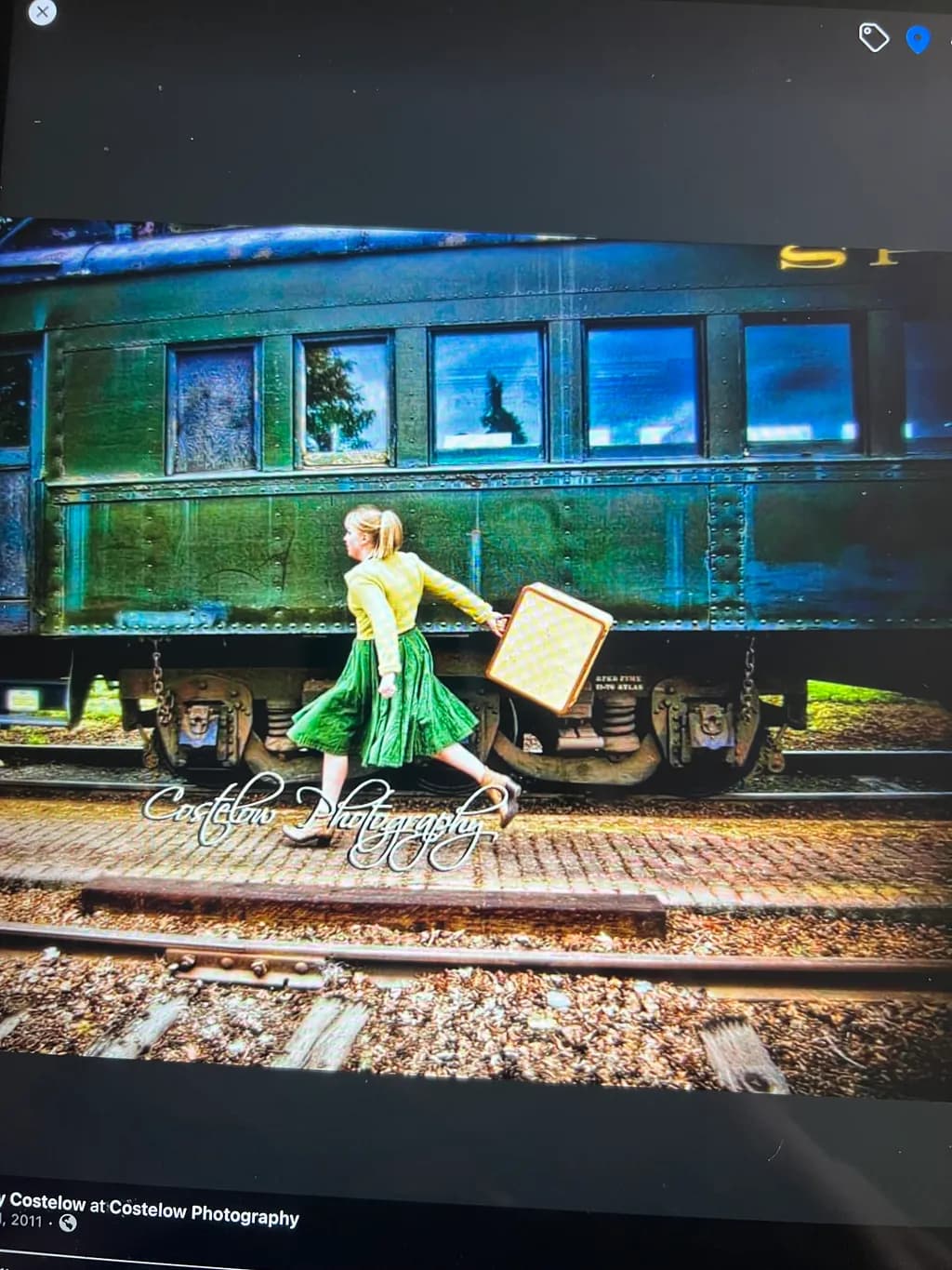 Journey Through Time: A Whimsical Stroll by the Vintage Train