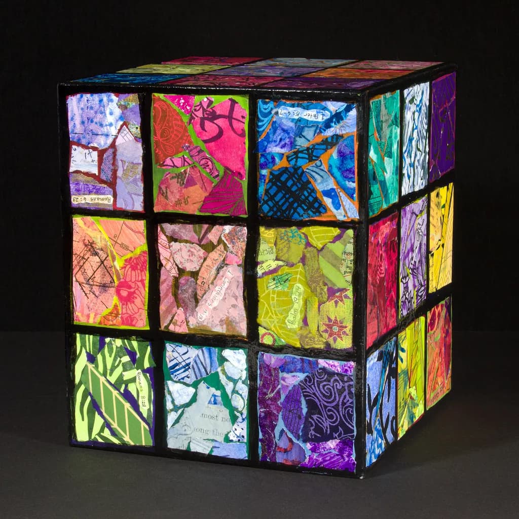 The Word Cube - a Tapestry of Color and Faith