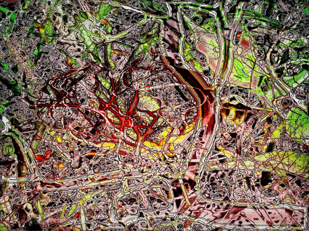 Whispers of Chaos: A Dance of Color and Form in Abstract Expressionism