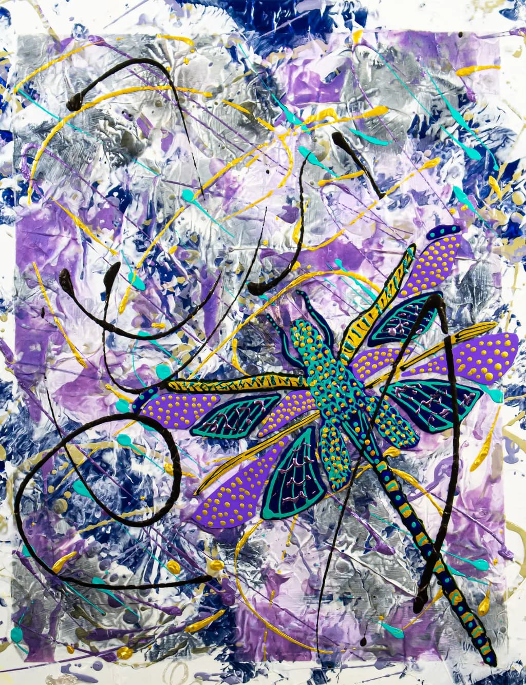 Whimsical Wings: A Dance of Color and Chaos in Dragonfly Dreams