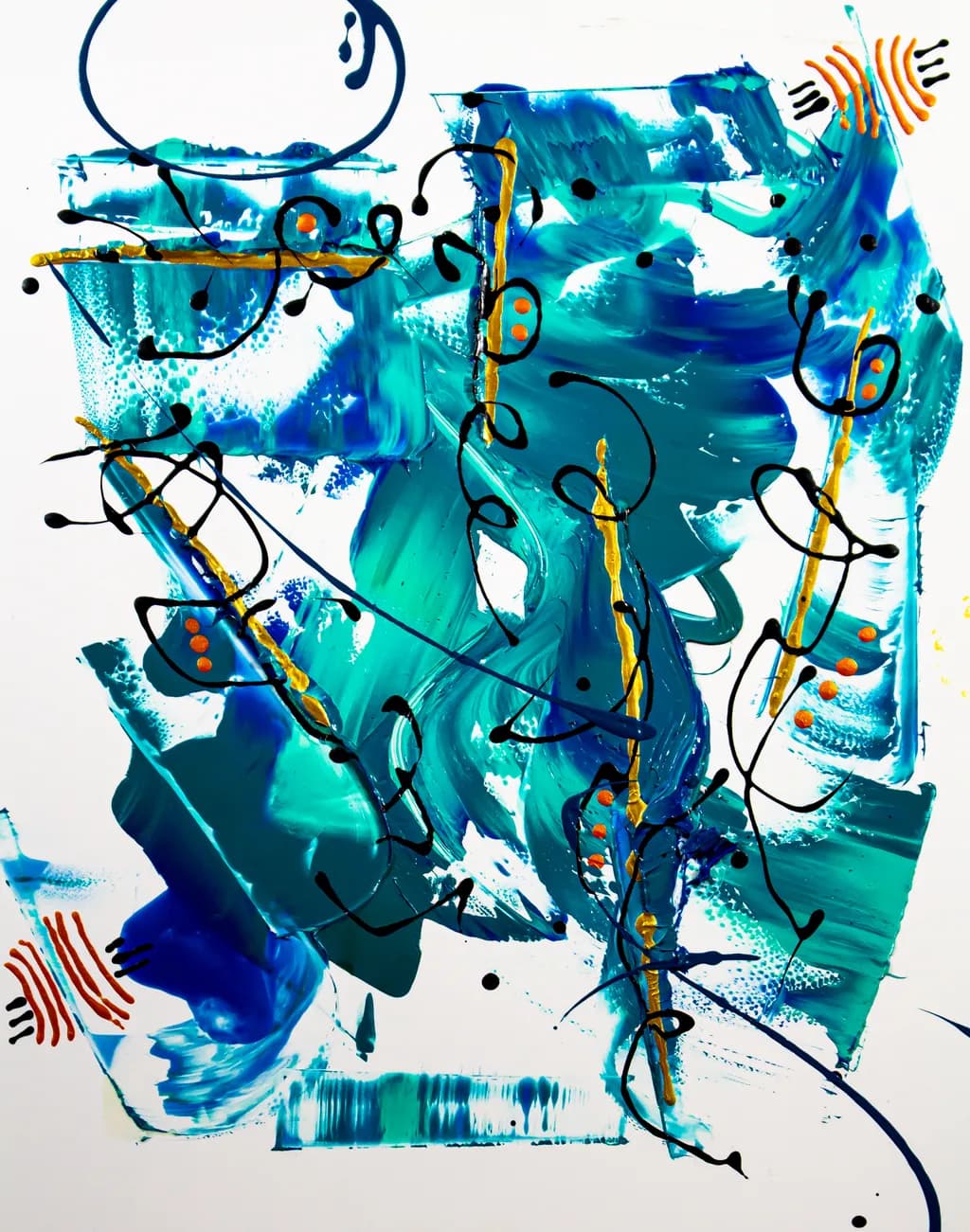 Whimsical Waves: A Dance of Color and Chaos