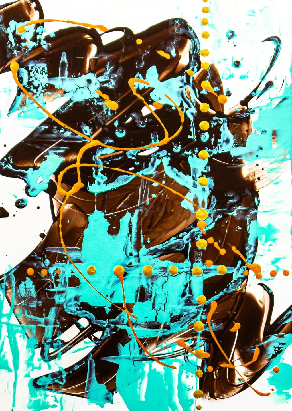 Vibrant Chaos: A Playful Dance of Color and Fluidity