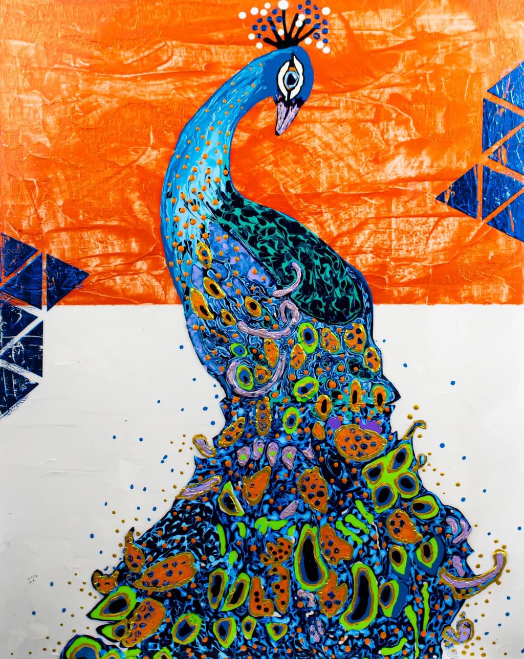 Peacock Parade: A Colorful Dance of Irreverent Elegance