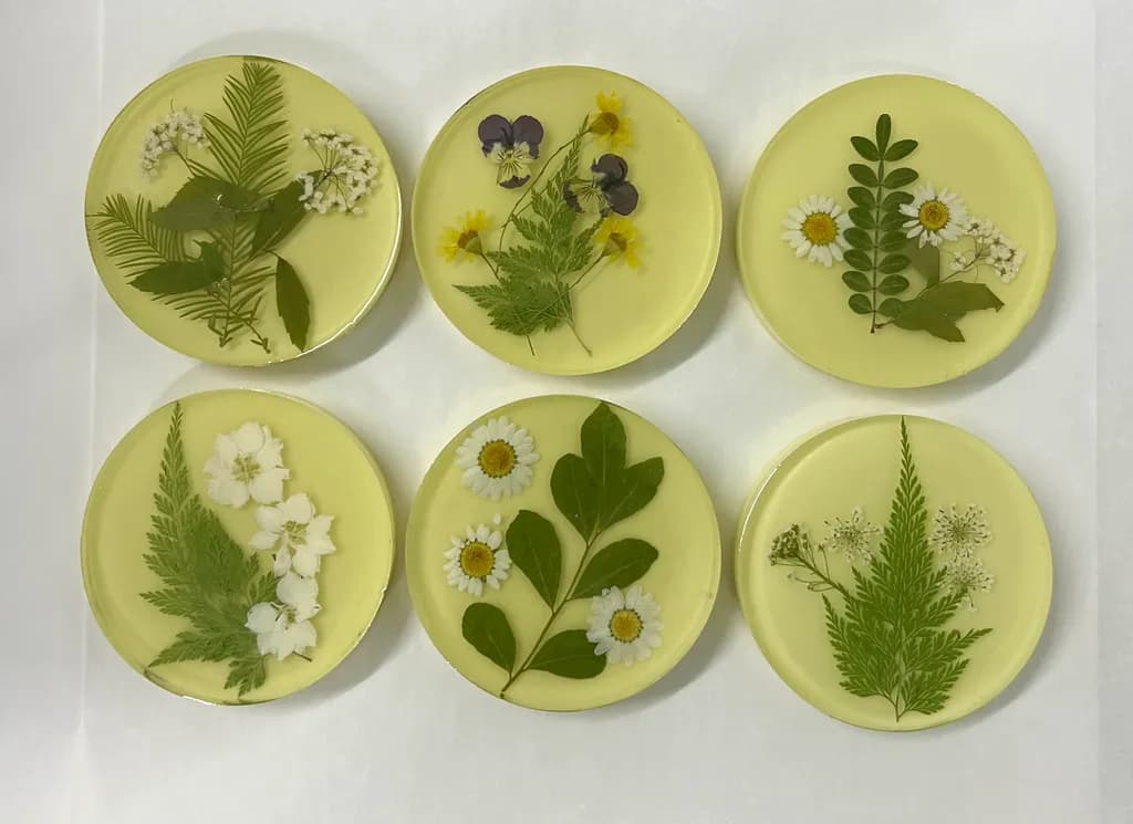Botanical Resin Coasters