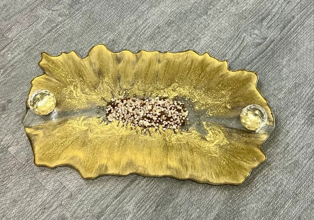 Golden Leaf Platter