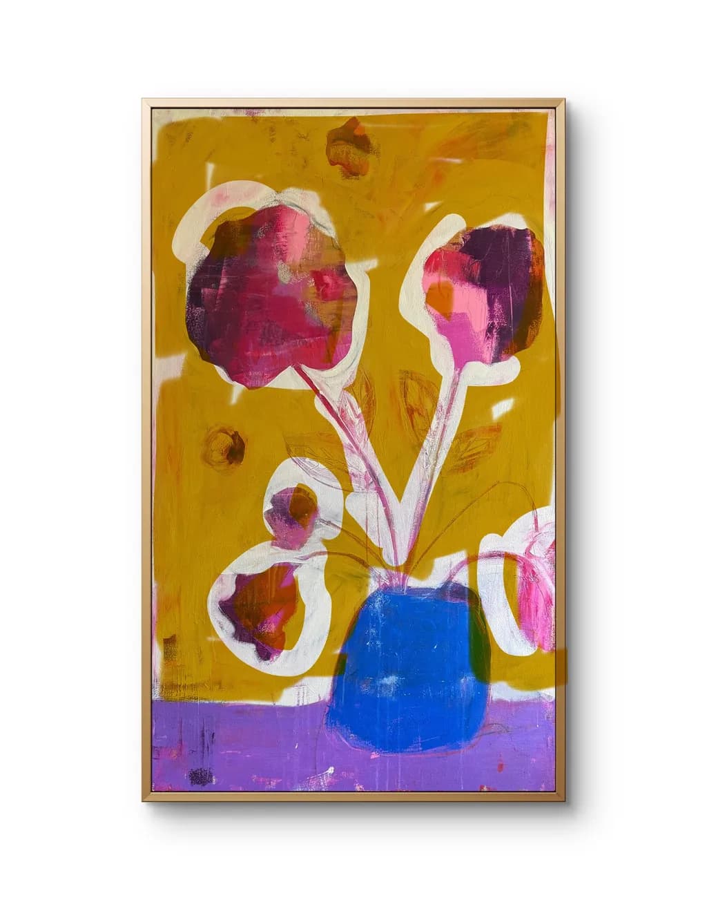 Vibrant Blooms: A Colorful Dance of Flowers in Abstract Harmony
