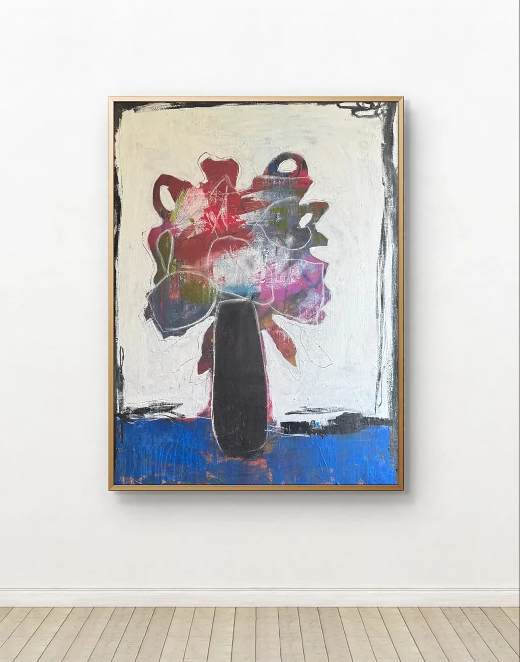Vibrant Blossoms: An Abstract Floral Journey in Color and Form
