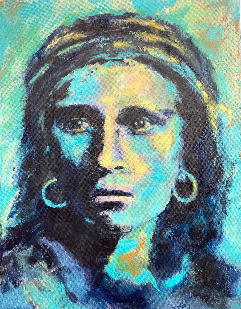 Whispers of the Soul: A Vibrant Portrait of Resilience and Identity