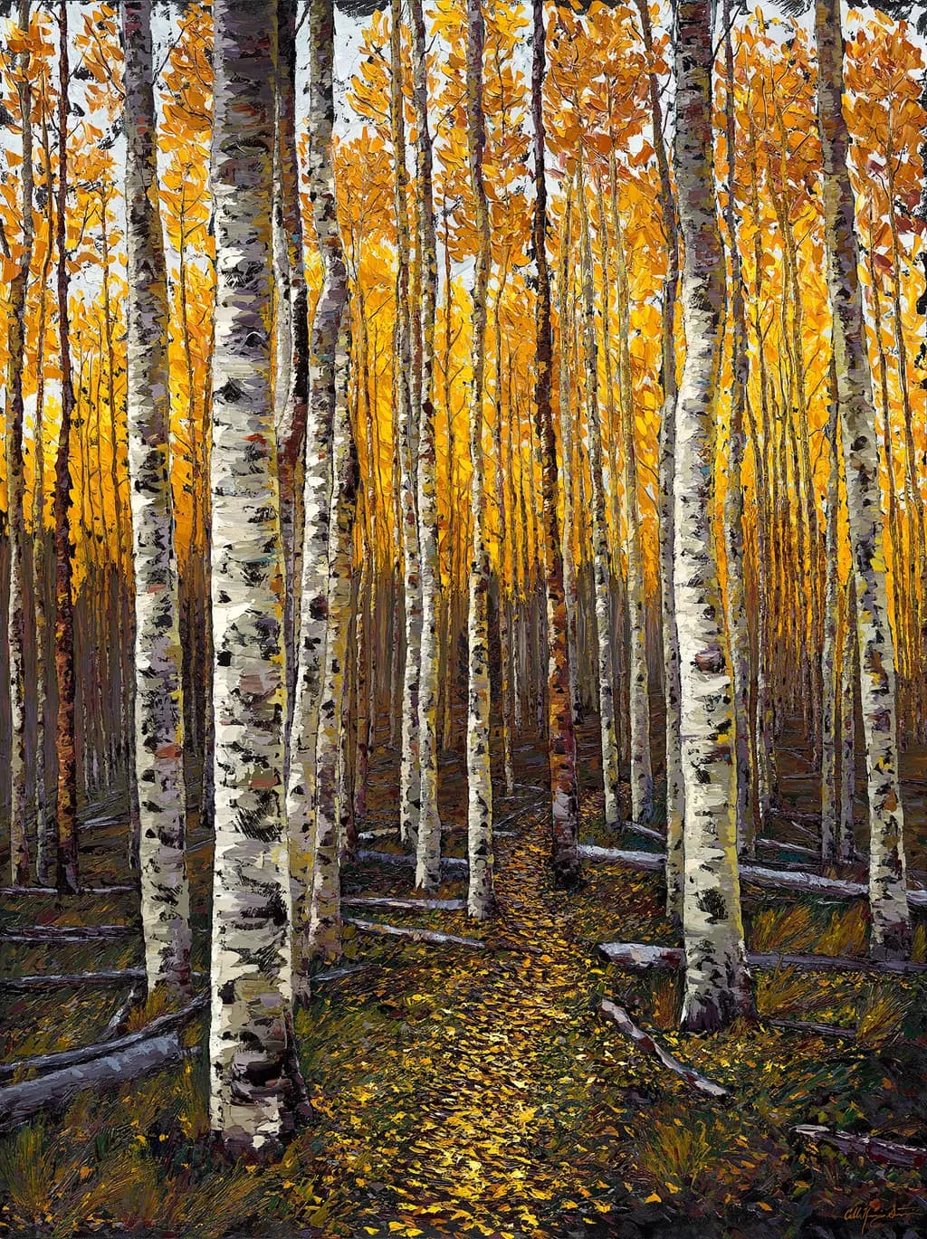 Whispers of Autumn: A Journey Through Golden Aspens