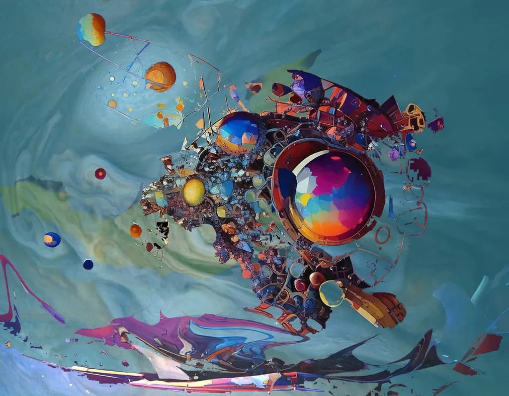 Cosmic Dreams: A Vibrant Journey Through Surreal Abstract Realms