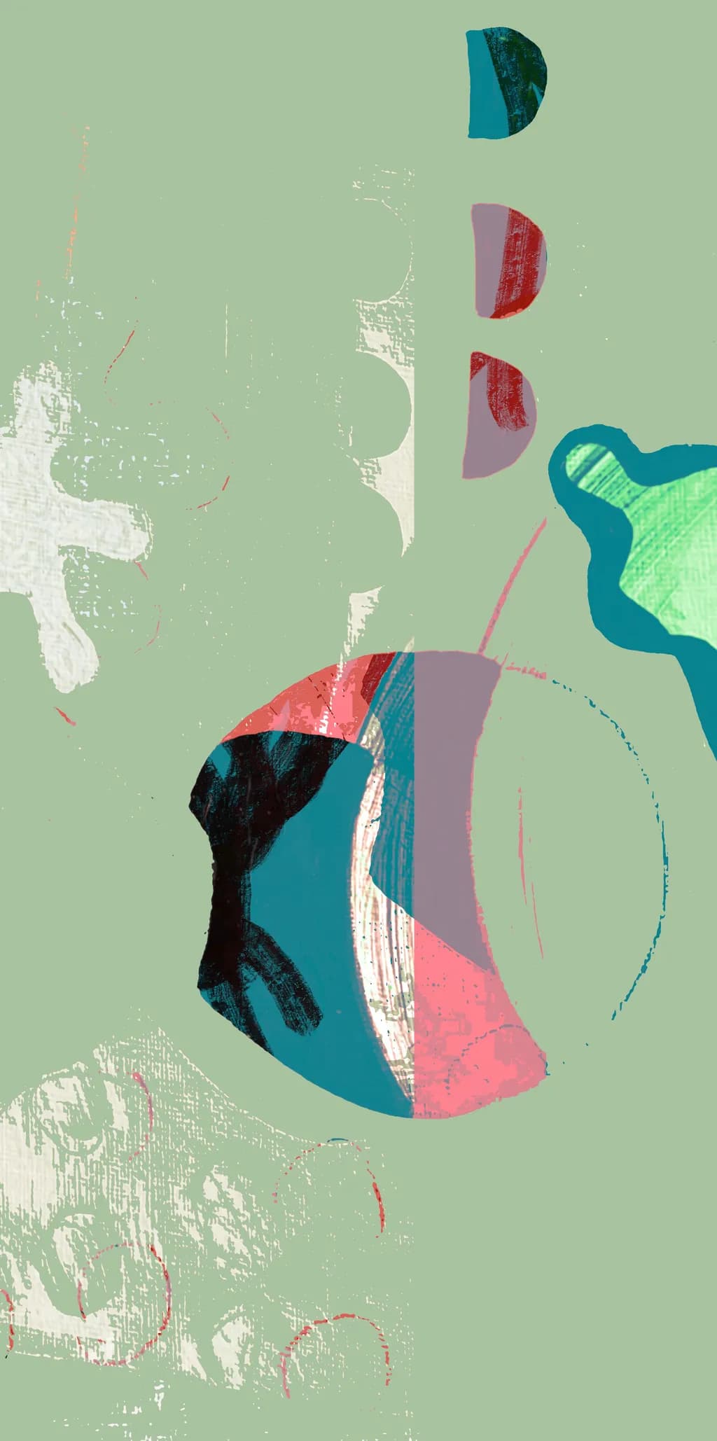 Whispers of Color: An Abstract Journey Through Shapes and Textures