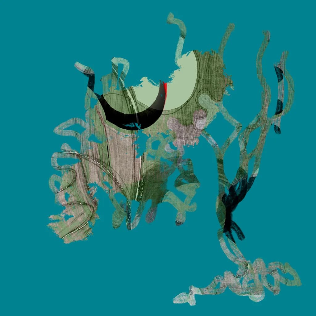 Whimsical Fluidity: An Abstract Dance of Color and Form