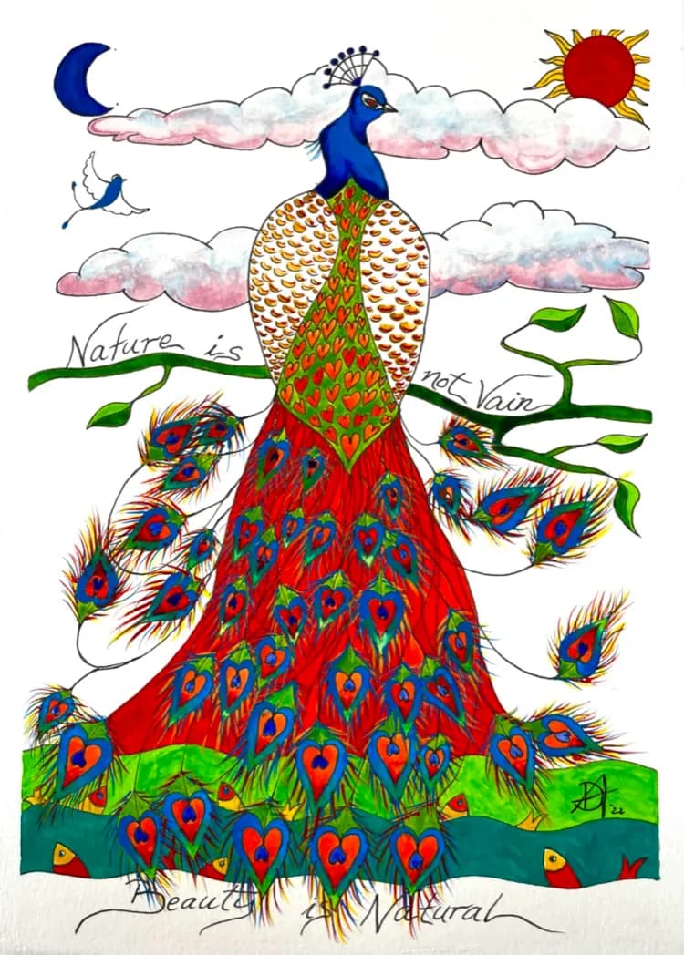 Nature's Vibrant Heart: A Celebration of Beauty and Authenticity