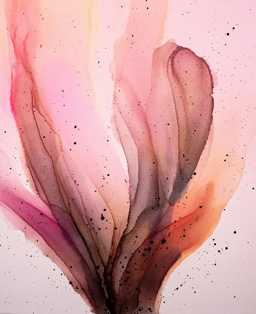 Whispers of Color: An Abstract Journey Through Fluidity and Texture