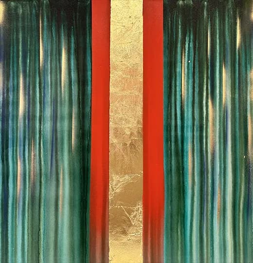 Golden Veil: A Dance of Color and Light