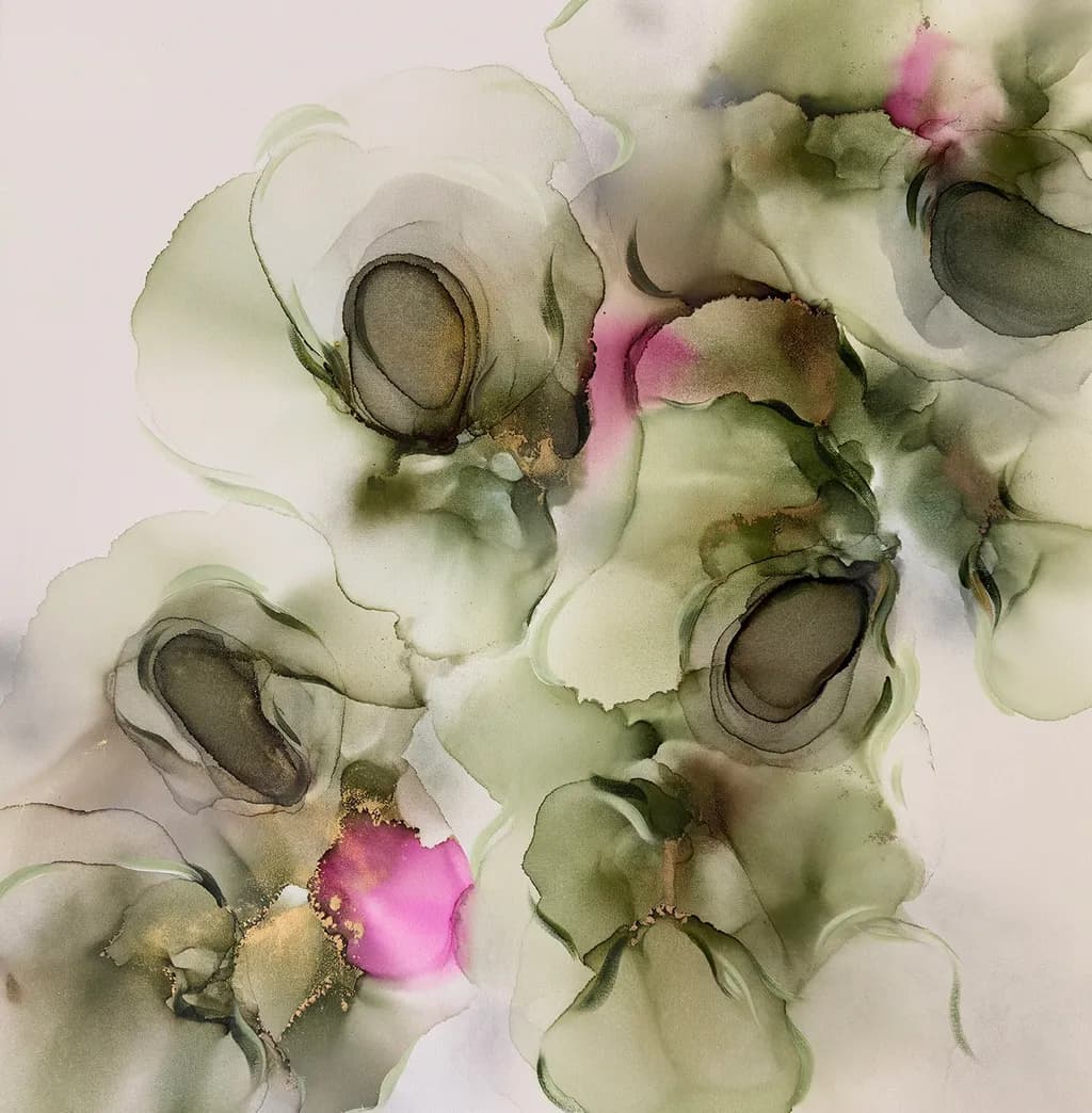 Whispers of Nature: An Abstract Floral Dance in Watercolor Hues
