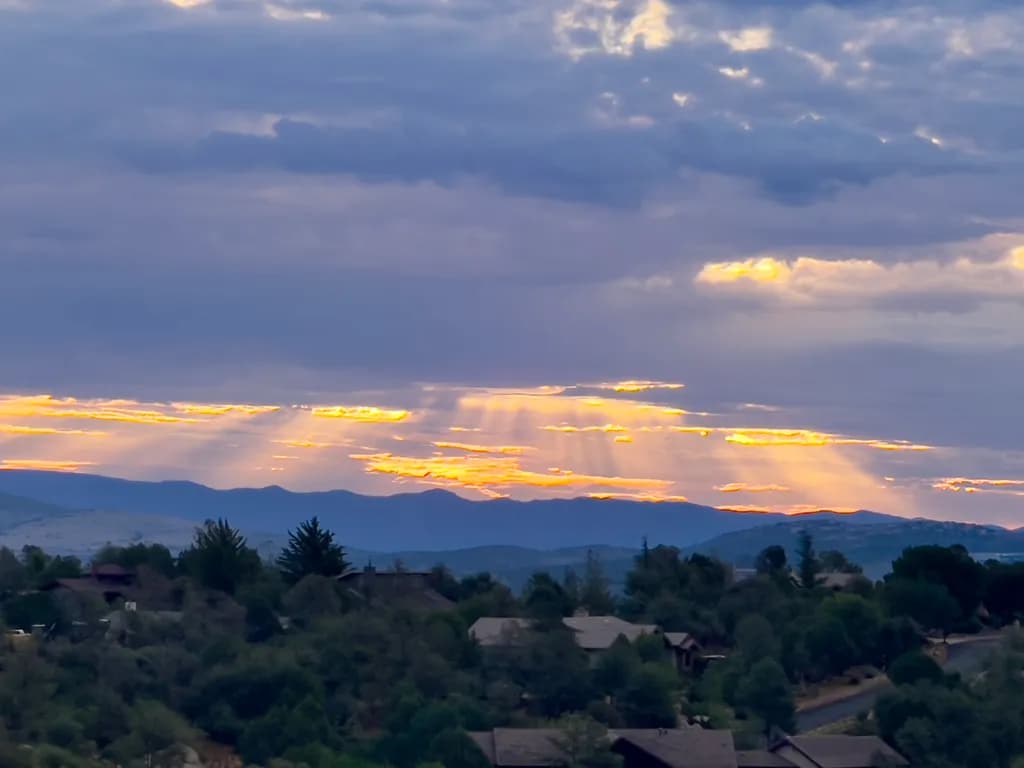 Mountain Sunset Glow
