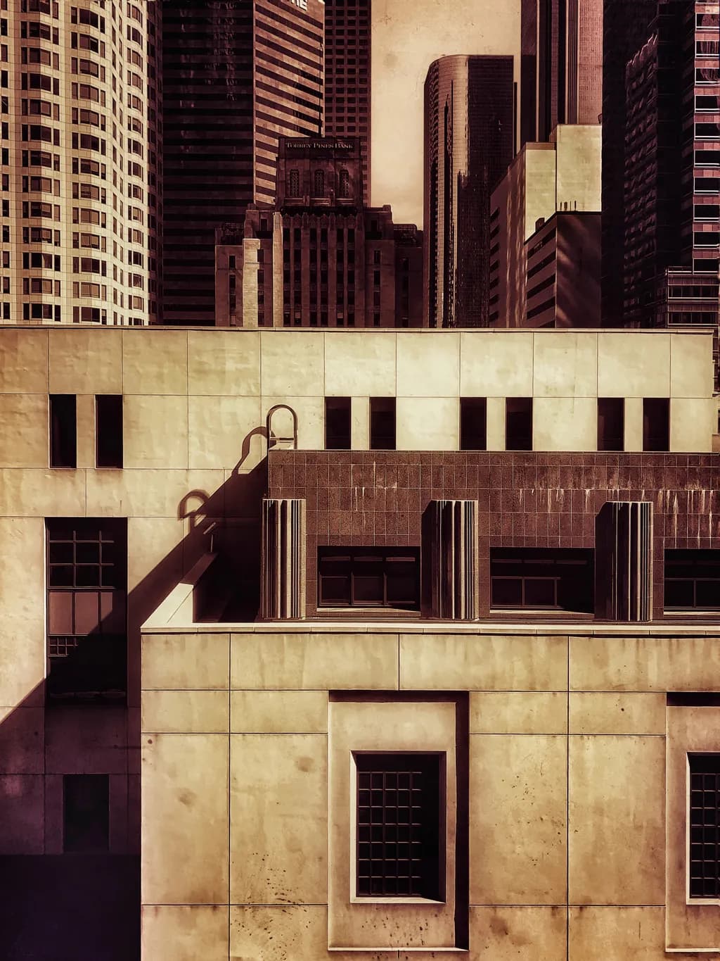 Urban Shadows: A Symphony of Architectural Lines and Textures
