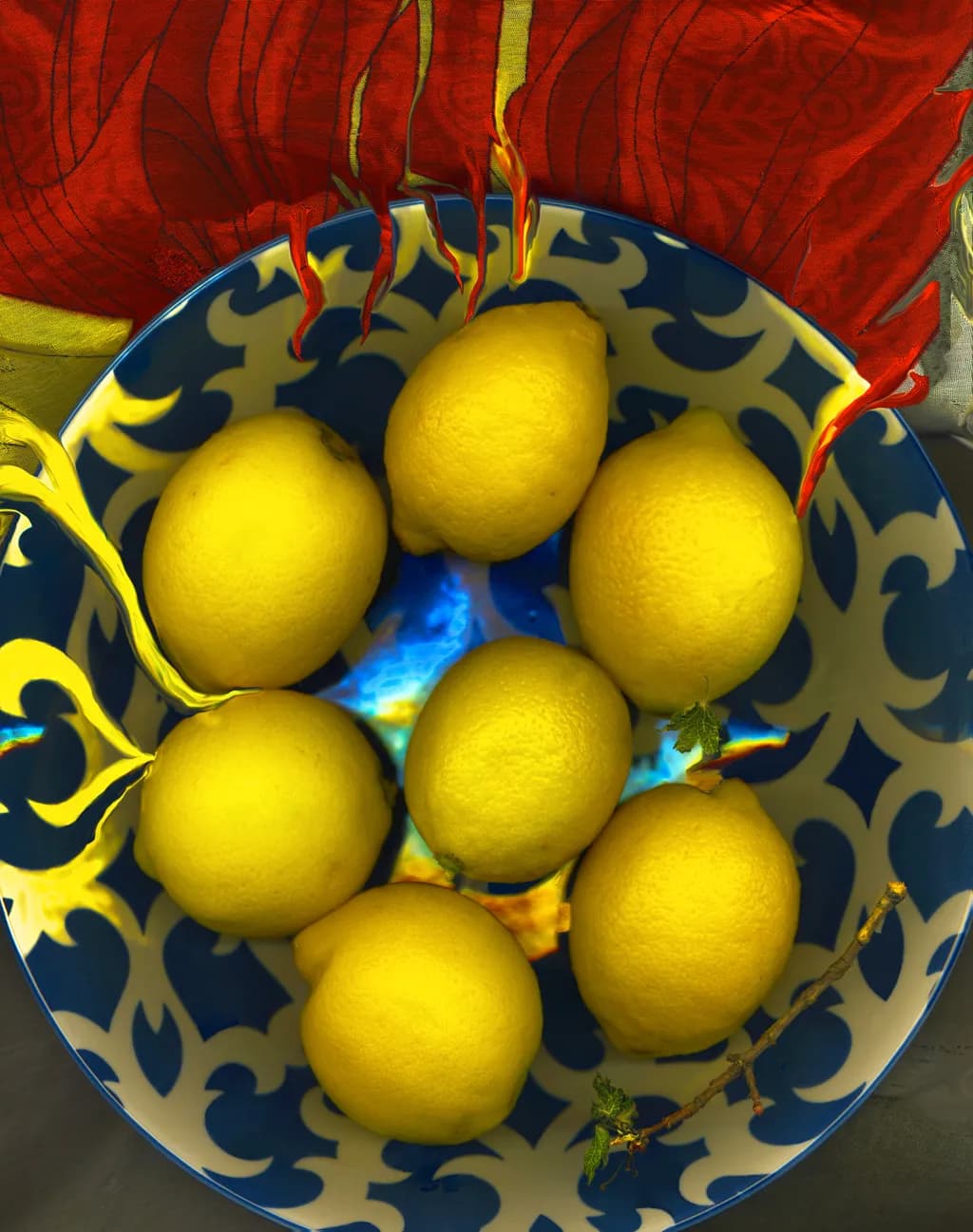Lemon Blue Japanese Paint