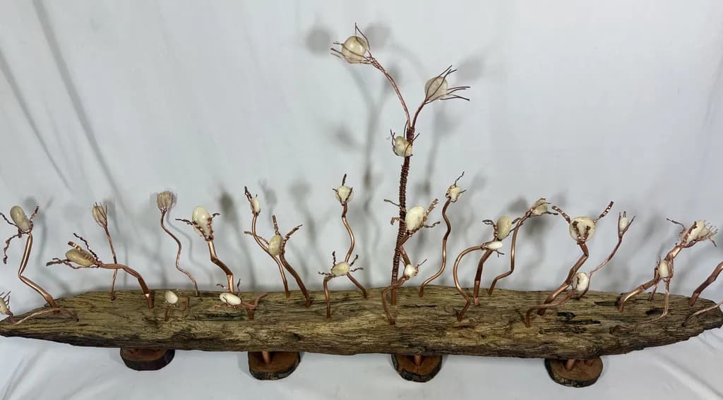 Botanical Driftwood Sculpture