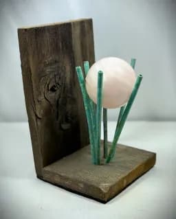 Mangano-Calcite from Peru Orb Sculpture