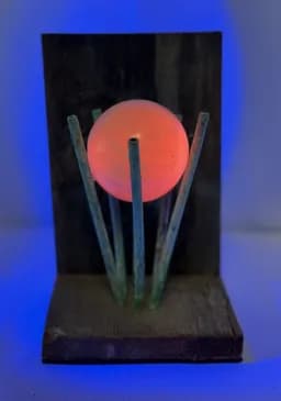 Mangano-Calcite from Peru Orb Sculpture