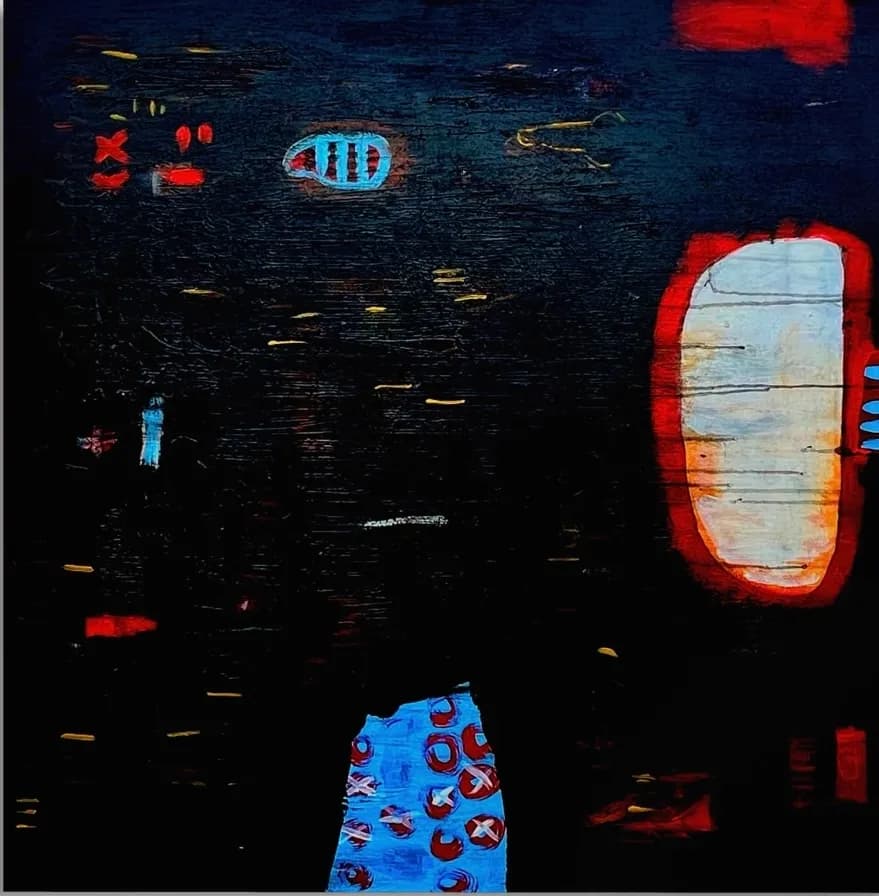 Whispers of Color: A Journey Through Abstract Shadows and Light