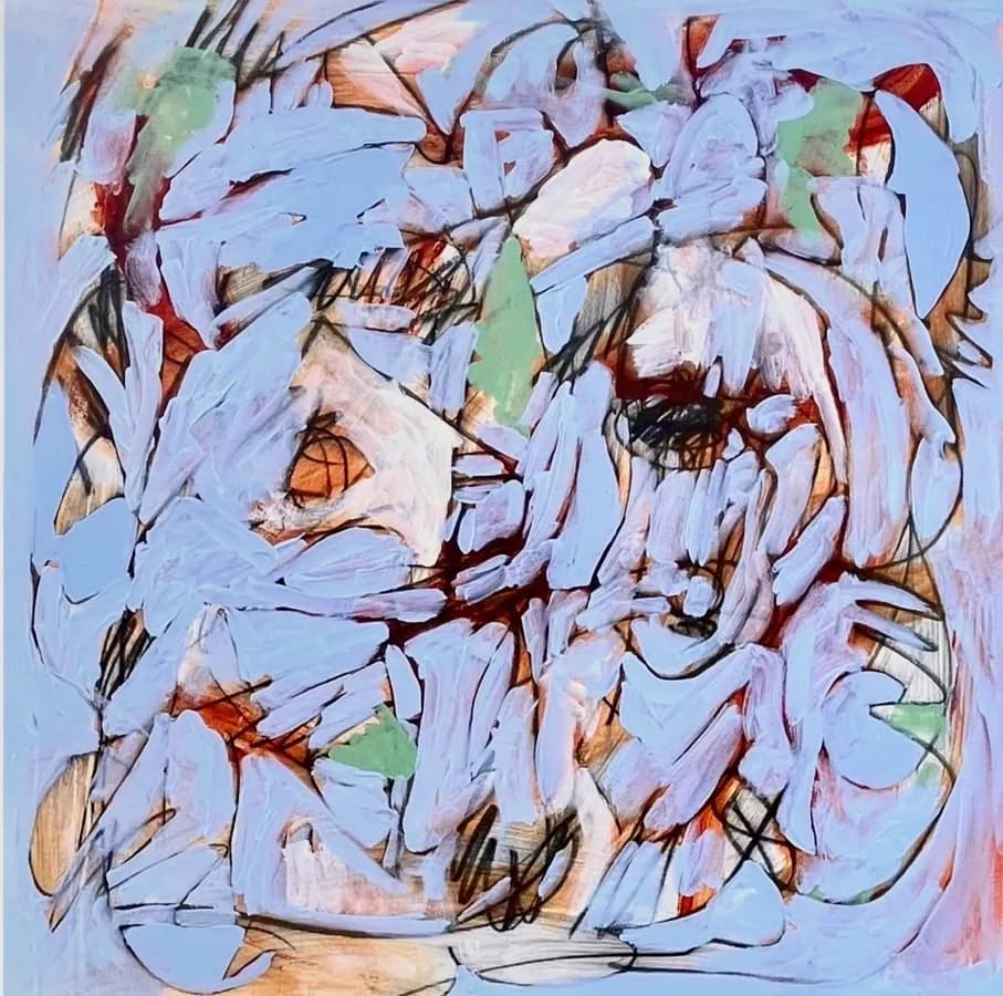 Vibrant Chaos: An Abstract Journey Through Color and Emotion
