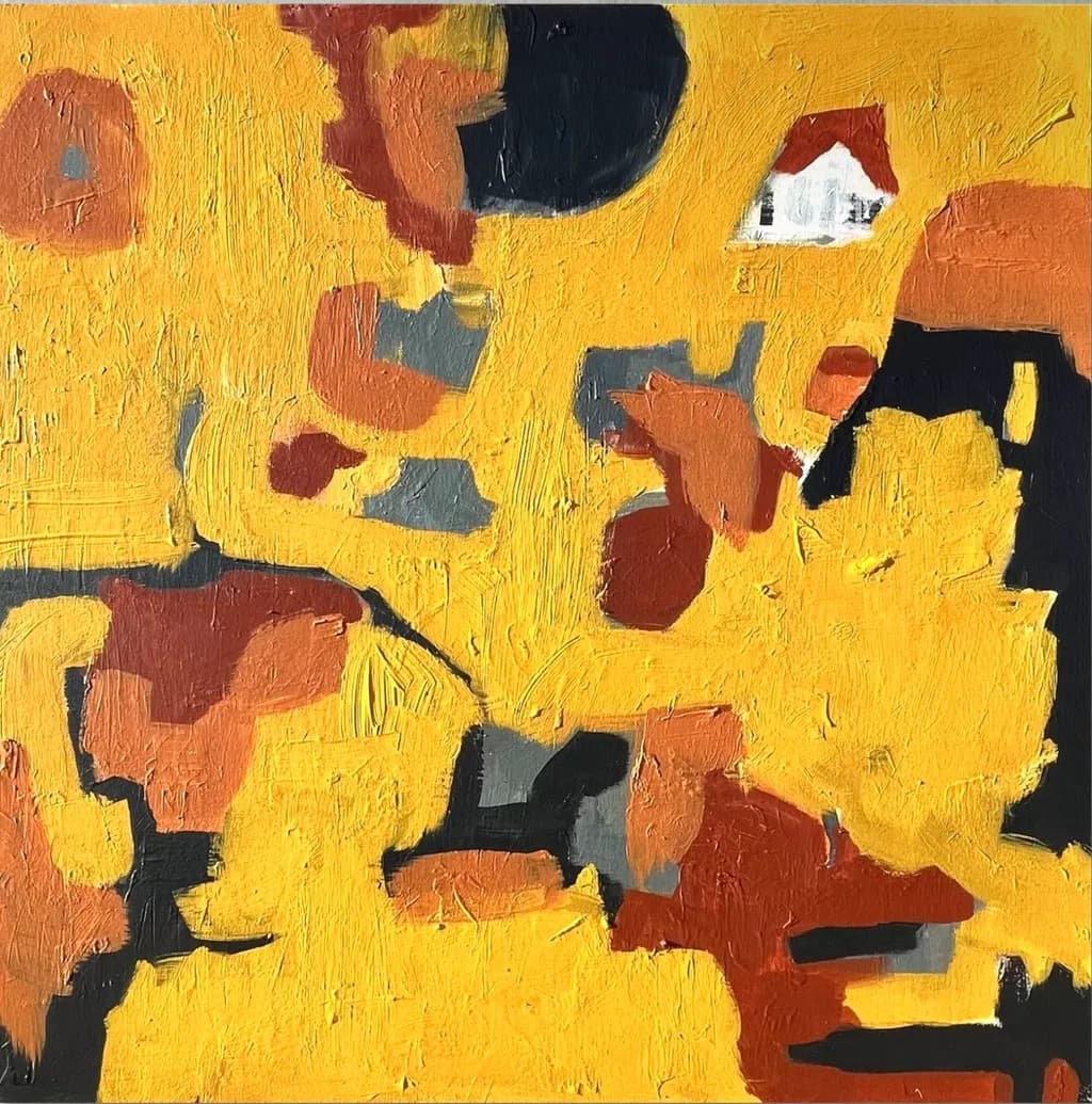 Vibrant Geometric Harmony: An Abstract Exploration of Color and Texture