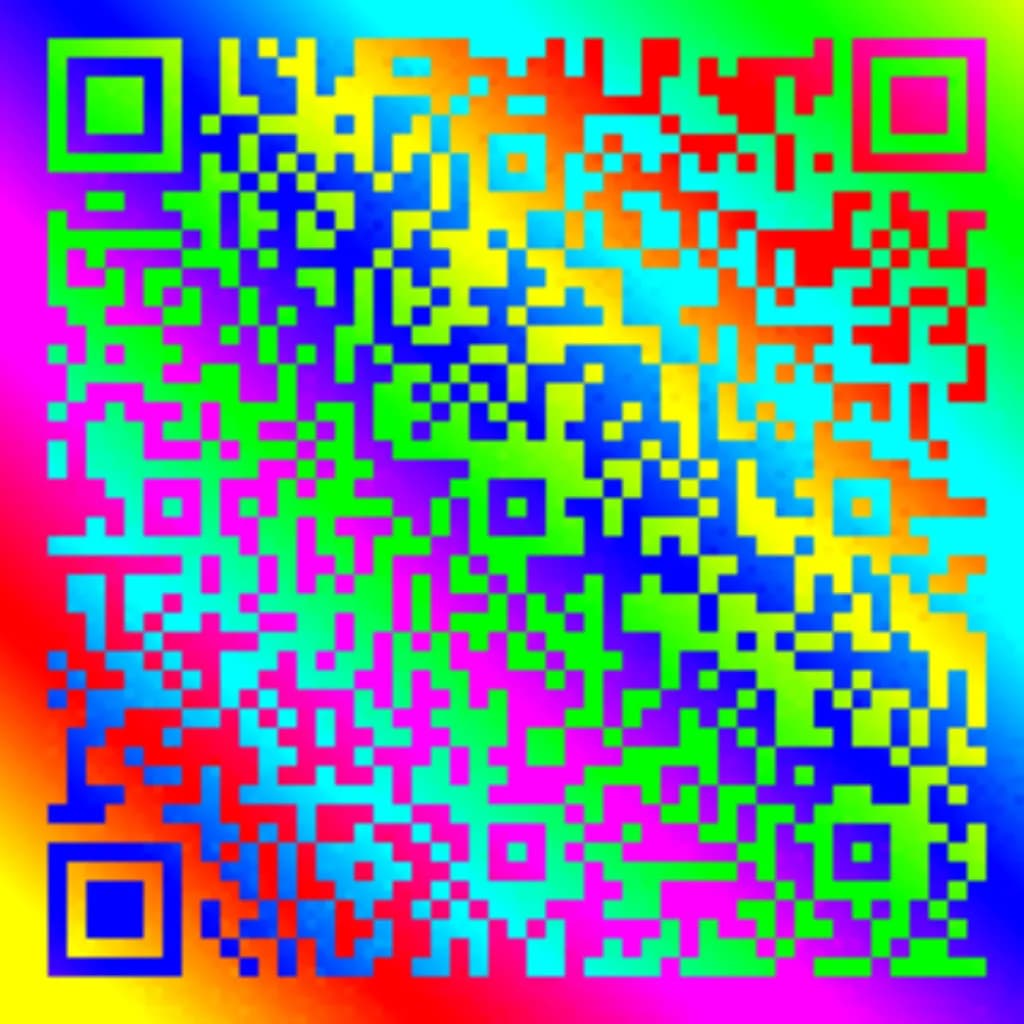 Rainbow Spectrum QR Code