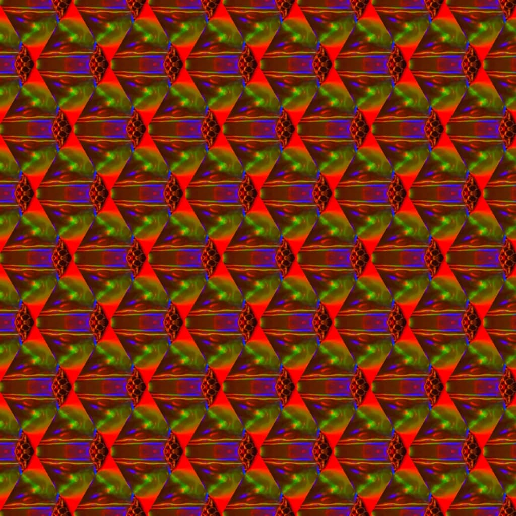 Crimson Prism Mosaic