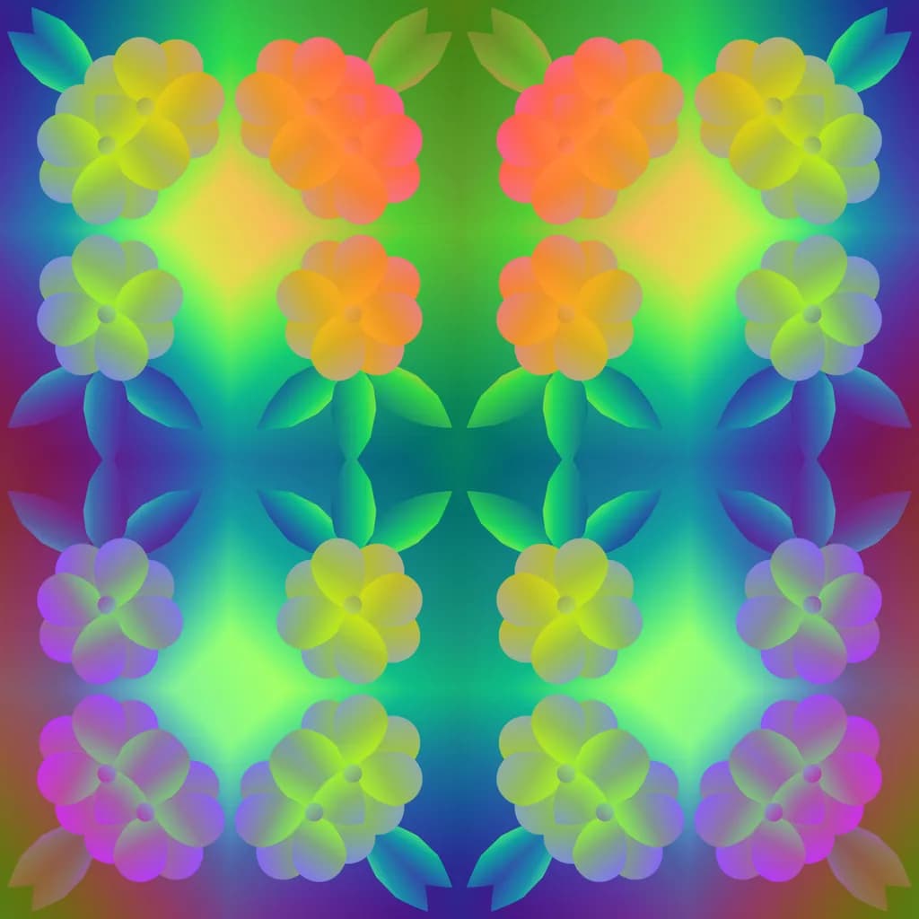 Neon Bloom Pattern