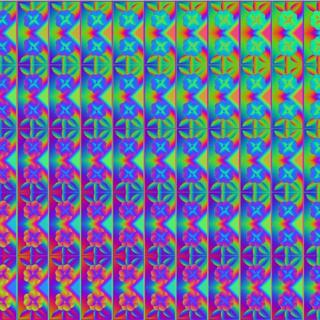 Chromatic Bloom Grid