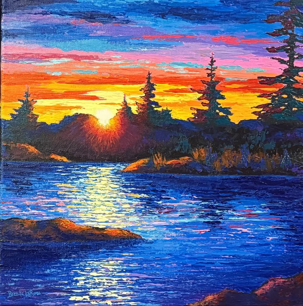 Glowing Lake Embrace