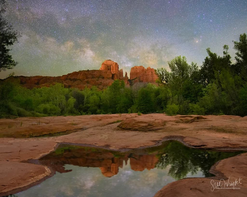 Sedona Nightscape Reflection