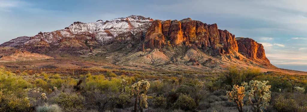 Superstition Snowfall Sunset